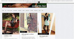 Desktop Screenshot of collants.biz